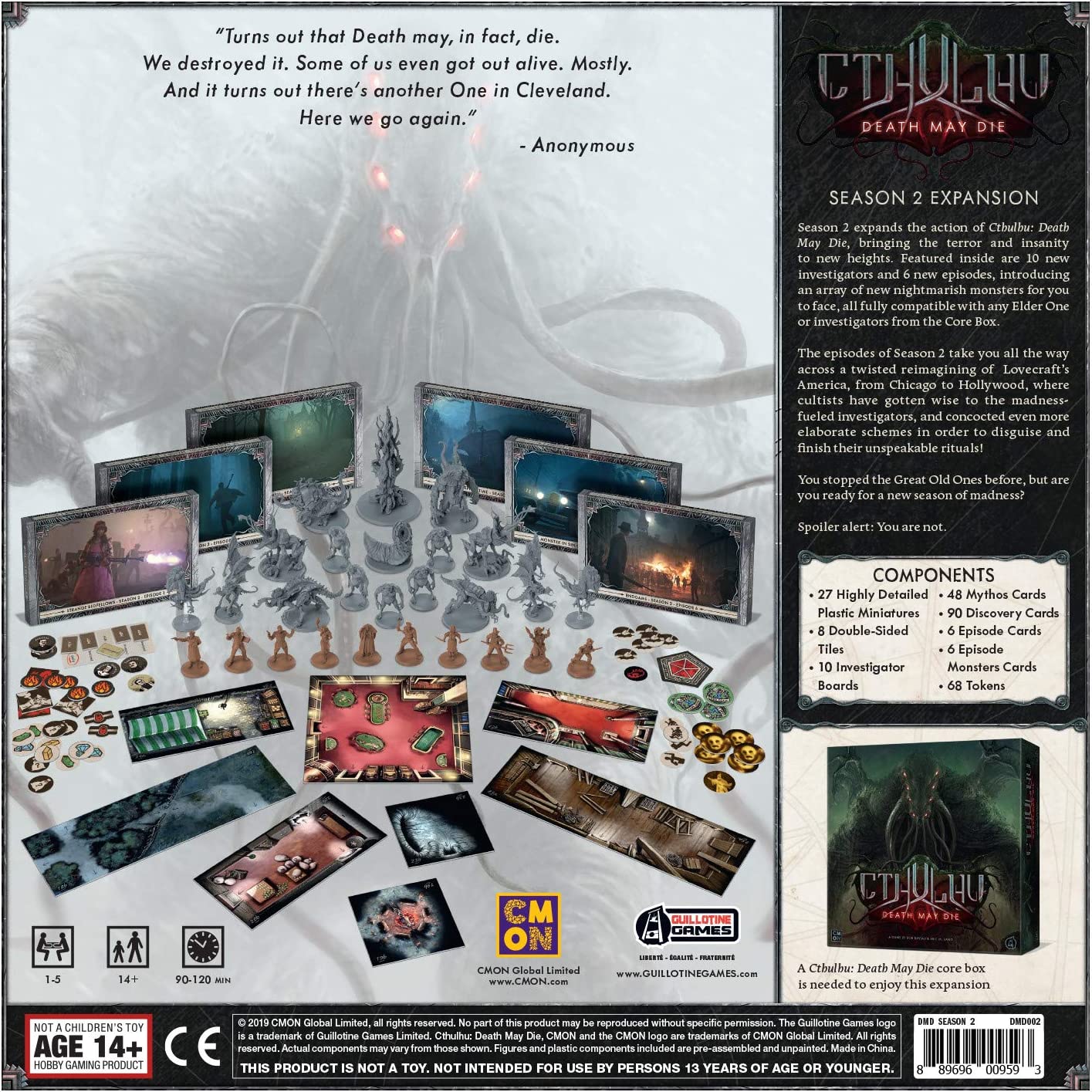 Cthulhu Death May Die : Season 2 Expansion